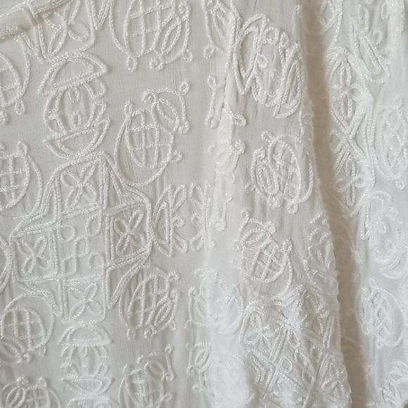 Lucky Brand flutter sleeve blouse top tee - Picture 2 of 3